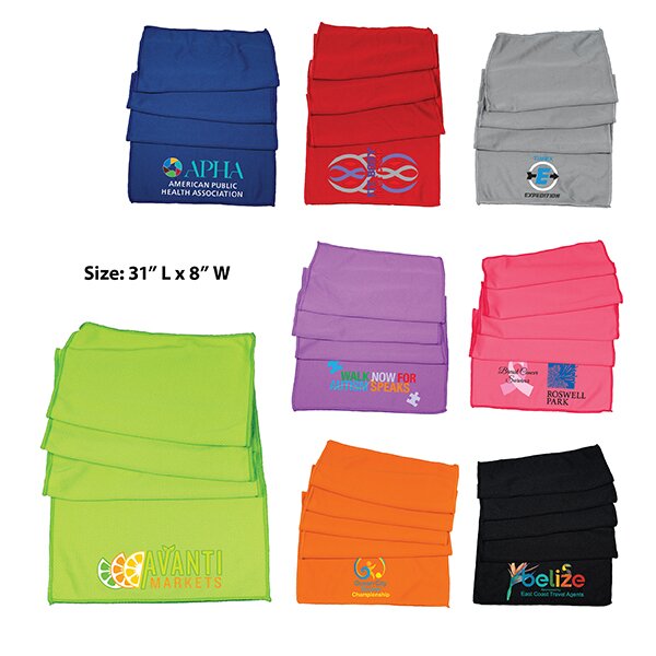 Main Product Image for Custom Imprinted Cooling Towel - Full Color