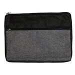 Custom Imprinted Double Zipper Accessory Bag Full Color - Gray