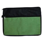 Custom Imprinted Double Zipper Accessory Bag Full Color - Green