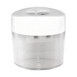 Custom Imprinted Dual Pencil Sharpener, Full Color - Clear