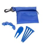 Custom Imprinted Golf Kit in Pouch - Blue