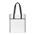 Custom Imprinted Harlow Laminated Recycled Shopper - Black