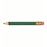 Custom Imprinted Hex Golf Pencils with Erasers - Dk. Green