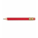 Custom Imprinted Hex Golf Pencils with Erasers - Red