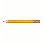 Custom Imprinted Hex Golf Pencils with Erasers - Yellow