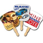 Buy Custom Imprinted Hourglass Shape Hand Fan Full Color