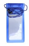 Custom Imprinted Large Waterproof Cell Phone Bag - Blue