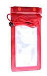 Custom Imprinted Large Waterproof Cell Phone Bag - Red