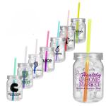 Custom Imprinted Mason Jar Plastic 24 oz -  