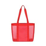 Custom Imprinted Mesh Tote Bag - Red