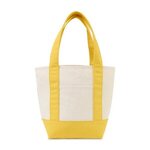 Custom Imprinted Mini Canvas Tote - Yellow