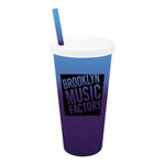 Custom Imprinted Mood 26 oz. Tumbler with Lid and Straw -  