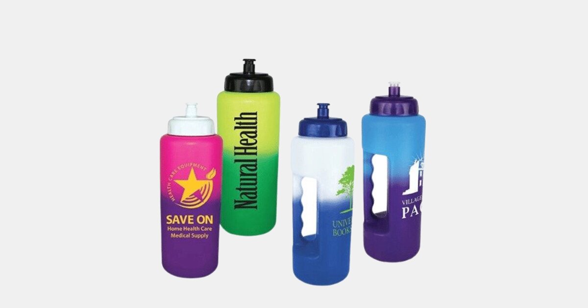 USA Made Mood 32 oz. Grip Bottle with Push 'n Pull Cap with your logo ...
