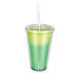 Custom Imprinted Mood(TM) 16 oz. Victory Acrylic Tumbler - Yellow To Green