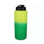 Custom Imprinted Mood(TM) 32 oz. Grip Bottle with Flip Top Cap - Yellow To Green