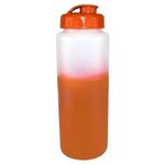 Custom Imprinted Mood(TM) 32 oz. Sports Bottle with Flip Top Cap - Frosted to Orange