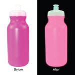 Custom Imprinted Nite Glow Value Cycle Bottle 20 oz. - Pink