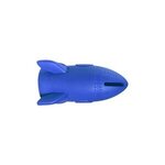 Custom Imprinted Rocket Bank - Blue