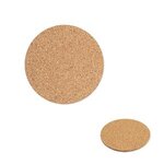 Custom Imprinted Round Cork Coaster - Natural