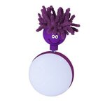 Custom Imprinted Shaggy Twirlerz Mini Screen Cleaner, Full Color - Purple