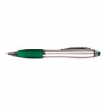 Custom Imprinted Silhouette Pen/Stylus, Full Color - Translucent Green