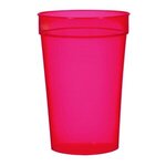 Custom Imprinted Translucent Stadium Cup Full Color 17 oz. - Transparent Red