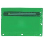 Custom Imprinted Transparent Vinyl Zippered Pack, Full Color - Green