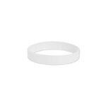 Custom Imprinted USA Screen Printed Silicone Bracelet - White