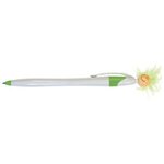 Custom Imprinted Wild Smilez Pen - Light Tone - Green