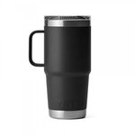 Custom Laser Engraved Yeti Rambler Travel Mug 20 oz - Black