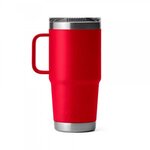 Custom Laser Engraved Yeti Rambler Travel Mug 20 oz - Red