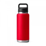 Custom Laser Engraved Yeti Rambler Water Bottle 36oz - Red