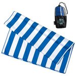 Custom Printed 30- x 60- Striped Microfiber Beach Towel with Net -  