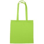 Custom Printed 4 oz. Cotton Tote Bag Full Color - Lime Green