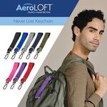 Custom Printed AeroLOFT(TM) Never Lost Keychain -  