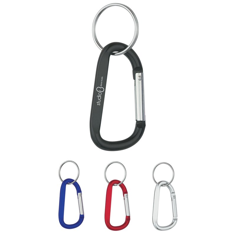 Main Product Image for Custom Printed Carabiner With Split Ring  6mm