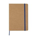 Custom Printed Eco-Inspired Notebook with strap - Blue