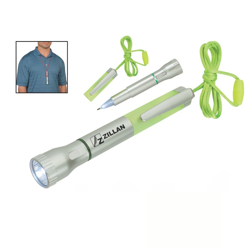 Main Product Image for Custom Printed Flashlight With Light-Up Pen