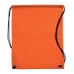 Custom Printed Full Color Drawstring Cinch up Backpack - Orange