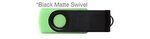 Custom Printed iClick 3.0 USB 128GB - Lgt Green w/ Black Swivel