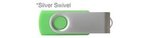 Custom Printed iClick 3.0 USB 128GB - Lgt Green w/ Silver Swive