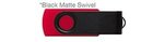 Custom Printed iClick 3.0 USB 128GB - Red w/ Black Swivel