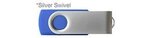 Custom Printed iClick 3.0 USB 128GB - Reflex Blue w/ Silver Swi