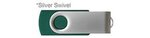 Custom Printed iClick USB 128GB - Forest Green w/ Silver Sw