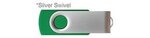 Custom Printed iClick USB 128GB - Med Green w/ Silver Swive