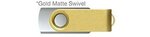 Custom Printed iClick USB 128GB - Silver w/ Gold Swivel