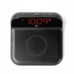 Custom Printed iHome Alarm Clock With Qi Wireless Charger - Black