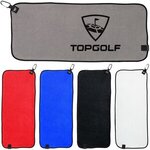 Custom Printed Magnetic Waffle Golf Towel 28" X 12" -  