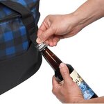 Custom Printed Plaid Insulated Cooler Bag -  