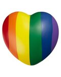 Custom Printed Rainbow Pride Heart Stress Reliever - Rainbow